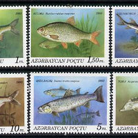 Azerbaijan 1993 Fish set of 6 unmounted mint*