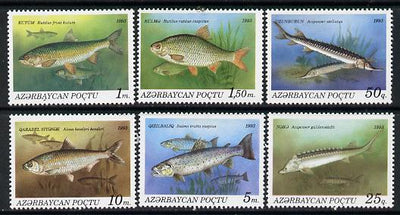 Azerbaijan 1993 Fish set of 6 unmounted mint*