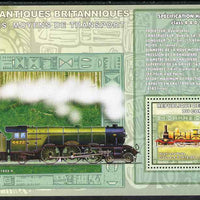 Congo 2006 Transport - British Steam Locos #4 - Highland Duke 4-4-0 & LNER 4-6-2 Flying Scotsman perf souvenir sheet unmounted mint