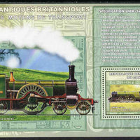 Congo 2006 Transport - British Steam Locos #5 - LNER 4-6-2 Flying Scotsman & Stirling 8ft Single 4-2-2 perf souvenir sheet unmounted mint