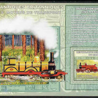 Congo 2006 Transport - British Steam Locos #6 - Johnson Single 4-2-2 & Highland Duke 4-4-0 perf souvenir sheet unmounted mint