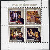 St Thomas & Prince Islands 2006 Spanish Painters perf sheetlet containing 4 values unmounted mint, Mi 2709-12