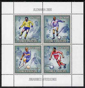 St Thomas & Prince Islands 2006 Football World Cup - African Players perf sheetlet containing 4 values unmounted mint, Mi 2739-42