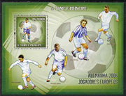 St Thomas & Prince Islands 2006 Football World Cup - European Players perf souvenir sheet unmounted mint, Mi BL 537