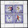 St Thomas & Prince Islands 2006 Turin Winter Olympic Games Winners perf sheetlet containing 4 values unmounted mint, Mi 2734-37