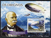 St Thomas & Prince Islands 2008 Airships (Hindenburg) perf souvenir sheet unmounted mint