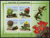 Guinea - Bissau 2008 Cacti & Lizards perf sheetlet containing 4 values unmounted mint