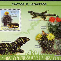 Guinea - Bissau 2008 Cacti & Lizards perf souvenir sheet unmounted mint