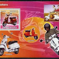 Guinea - Bissau 2008 Scooters perf souvenir sheet unmounted mint