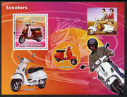 Guinea - Bissau 2008 Scooters perf souvenir sheet unmounted mint
