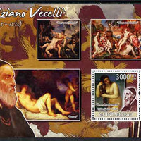 Guinea - Bissau 2008 Nude paintings by Tiziano Vecelli perf souvenir sheet unmounted mint