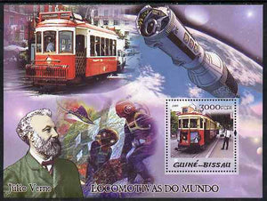 Guinea - Bissau 2005 Trams & Jules Verne perf s/sheet unmounted mint Mi BL 506