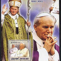 Guinea - Bissau 2005 Pope John paul II perf s/sheet unmounted mint Mi BL 512