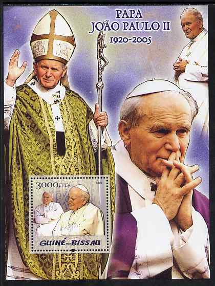 Guinea - Bissau 2005 Pope John paul II perf s/sheet unmounted mint Mi BL 512