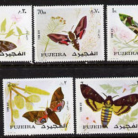 Fujeira 1972 Butterflies set of 5 unmounted mint (Mi 1326-30A)