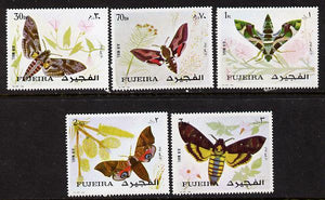 Fujeira 1972 Butterflies set of 5 unmounted mint (Mi 1326-30A)