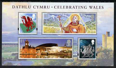 Great Britain 2009 Celebrating Wales perf m/sheet unmounted mint