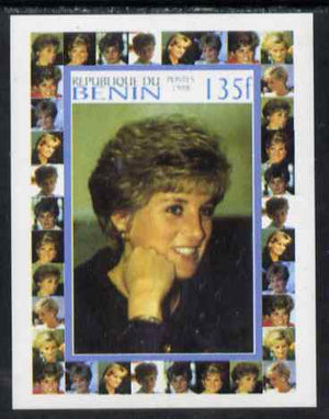 Benin 1998 Princess Diana Memoriam #1 - 135f individual imperf deluxe sheet unmounted mint. Note this item is privately produced and is offered purely on its thematic appeal
