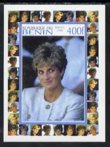 Benin 1998 Princess Diana Memoriam #6 - 400f individual imperf deluxe sheet unmounted mint. Note this item is privately produced and is offered purely on its thematic appeal