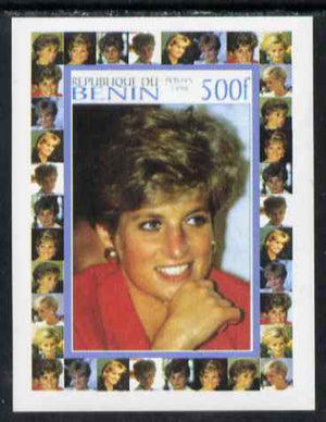 Benin 1998 Princess Diana Memoriam #7 - 500f individual imperf deluxe sheet unmounted mint
