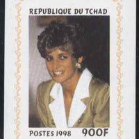 Chad 1998 Princess Diana Memoriam #8 - 900f individual imperf deluxe sheet unmounted mint. Note this item is privately produced and is offered purely on its thematic appeal. .
