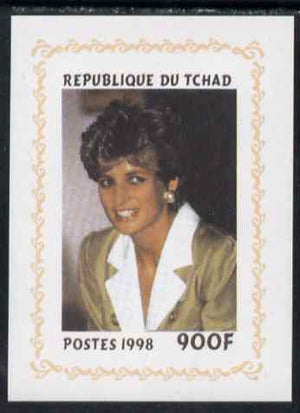 Chad 1998 Princess Diana Memoriam #8 - 900f individual imperf deluxe sheet unmounted mint. Note this item is privately produced and is offered purely on its thematic appeal. .