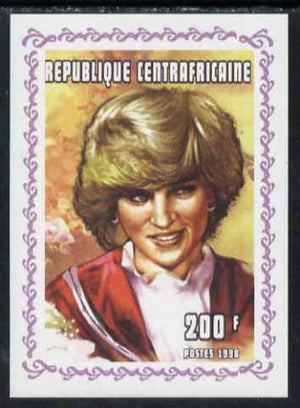 Central African Republic 1998 Princess Diana Memoriam #1 individual imperf deluxe sheet unmounted mint. Note this item is privately produced and is offered purely on its thematic appeal