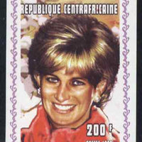 Central African Republic 1998 Princess Diana Memoriam #3 individual imperf deluxe sheet unmounted mint. Note this item is privately produced and is offered purely on its thematic appeal