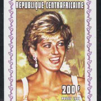 Central African Republic 1998 Princess Diana Memoriam #6 individual imperf deluxe sheet unmounted mint. Note this item is privately produced and is offered purely on its thematic appeal