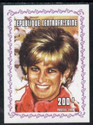 Central African Republic 1998 Princess Diana Memoriam #9 individual imperf deluxe sheet unmounted mint. Note this item is privately produced and is offered purely on its thematic appeal