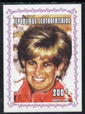 Central African Republic 1998 Princess Diana Memoriam #9 individual imperf deluxe sheet unmounted mint. Note this item is privately produced and is offered purely on its thematic appeal