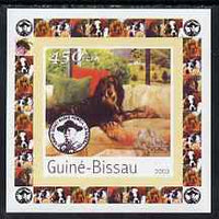 Guinea - Bissau 2003 Dogs #3 individual imperf deluxe sheet featuring Baden Powell, unmounted mint. Note this item is privately produced and is offered purely on its thematic appeal