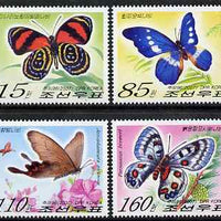 North Korea 2007 Butterflies perf set of 4 unmounted mint, SG N4659-62