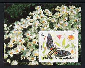 Fujeira 1972 Butterflies m/sheet unmounted mint, Mi BL 134A