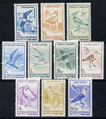 Rumania 1991 Water Birds set of 10 unmounted mint, SG 5323-32, Mi 4642-51*