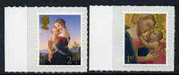 Great Britain 2007 Christmas - Madonna & Child self adhesive set of 2 values unmounted mint, SG 2787-88