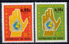 Zaire 1973 50th Anniversary of Criminal Police Organization perf set of 2 unmounted mint SG 823-4