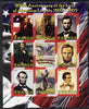 Rwanda 2009 200th Birth Anniversary of Abraham Lincoln imperf sheetlet containing 9 values unmounted mint