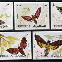 Fujeira 1972 Butterflies imperf set of 5 unmounted mint, Mi 1326-30B*