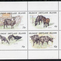 Shetland Islands 1995 Animals perf set of 4 (face value £1.98) unmounted mint
