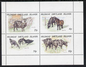 Shetland Islands 1995 Animals perf set of 4 (face value £1.98) unmounted mint