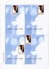 Turkmenistan 1999 The Pope with Fidel Castro (with Diana in background) the set of 8 imperf s/sheets in UNCUT FORMAT being two sheets each with 4 s/sheets,showing the Pope stamp in a different position, unmounted mint and rare