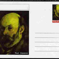 Palatine (Fantasy) Personalities - Paul Cezanne postal stationery card unused and fine
