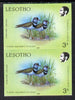 Lesotho 1988 Birds 3s Plover unmounted mint imperf pair (as SG 792)*