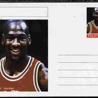 Palatine (Fantasy) Personalities - Michael Jordan (basketball & baseball) postal stationery card unused and fine