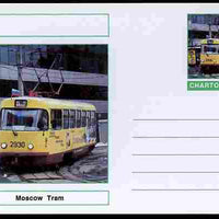 Chartonia (Fantasy) Buses & Trams - Moscow Tram postal stationery card unused and fine