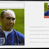 Palatine (Fantasy) Personalities - Alf Ramsey (football) postal stationery card unused and fine