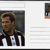 Palatine (Fantasy) Personalities - Michael Owen (football) postal stationery card unused and fine