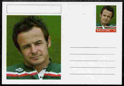 Palatine (Fantasy) Personalities - Austin Healey (rugby) postal stationery card unused and fine