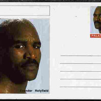 Palatine (Fantasy) Personalities - Evander Holyfield (boxing) postal stationery card unused and fine